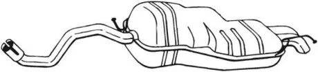 Глушник вихлопних газів (кінцевий) BOSAL 279111