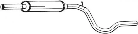 Центр. глушник,випускна сист. BOSAL 279-119