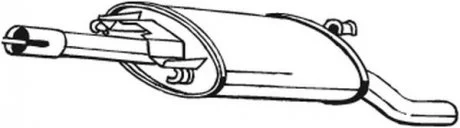 Задний. глушитель,выпускная сист. BOSAL 279-653