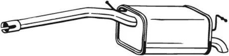 Tlumik ukladu wydechowego tyl BOSAL 280155