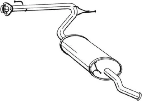 Глушитель задняя часть CITROEN Jumper (01-06), FIAT Ducato (01-06), PEUGEOT BOXER (01-06) BOSAL 281-093