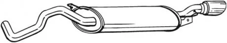 Задний. глушитель,выпускная сист. BOSAL 281-505