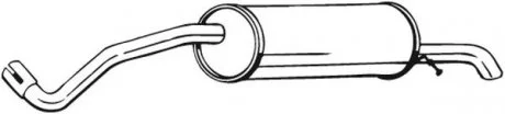 Задний. глушитель,выпускная сист. BOSAL 281-897
