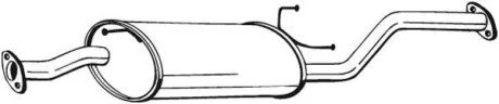 Глушитель, алюм. сталь, передн. часть HYUNDAI H1 2.5 TD (281-939) BOSAL 281939