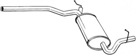 Задний. глушитель,выпускная сист. BOSAL 282-363