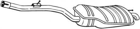 Задній. глушник,випускна сист. BOSAL 282-901 (фото 1)