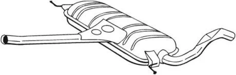 Центр. глушник,випускна сист. BOSAL 283-243