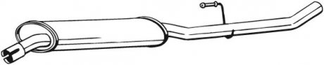Задній. глушник,випускна сист. BOSAL 283-307 (фото 1)