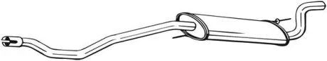 Глушник вихлопних газів (кінцевий) BOSAL 283595