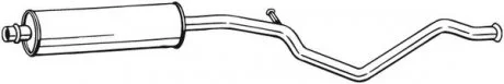 Центр. глушник,випускна сист. BOSAL 285-325