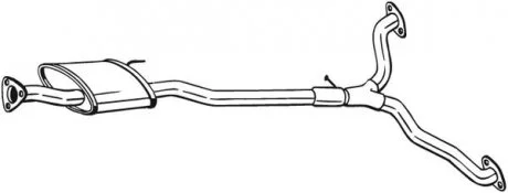 Центр. глушник,випускна сист. BOSAL 285-387