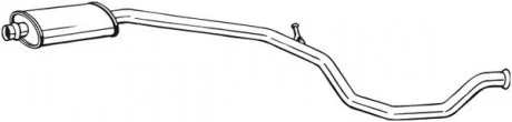Центр. глушник,випускна сист. BOSAL 285-603