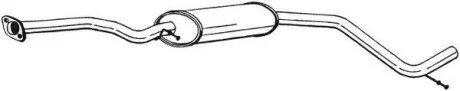 Глушник системи випуску (середній) BOSAL 285865