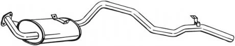 Задний. глушитель,выпускная сист. BOSAL 286-013