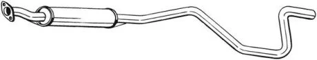 Глушник системи випуску (середній) BOSAL 286071