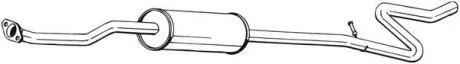 Глушитель средняя часть CITROEN C2 (03-09), PEUGEOT 1007 (05-10) BOSAL 286-493