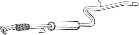 Глушник системи випуску (середній) BOSAL 287419