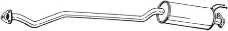 Глушник системи випуску (середній) BOSAL 287441