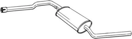 Глушник системи випуску (середній) BOSAL 288229