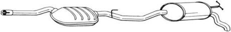 Глушник вихлопних газів (кінцевий) BOSAL 288291