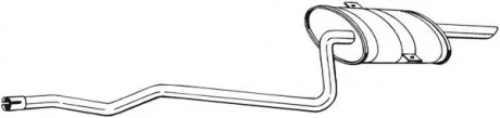 Задний. глушитель,выпускная сист. BOSAL 288-327