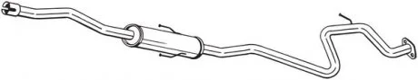 Центр. глушник,випускна сист. BOSAL 290-131