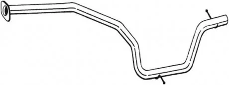 Вихлопна труба середн FORD GALAXY II, GALAXY MK II, MONDEO IV, S-MAX 2.0D/2.2D 05.06-06.15 BOSAL 850-163