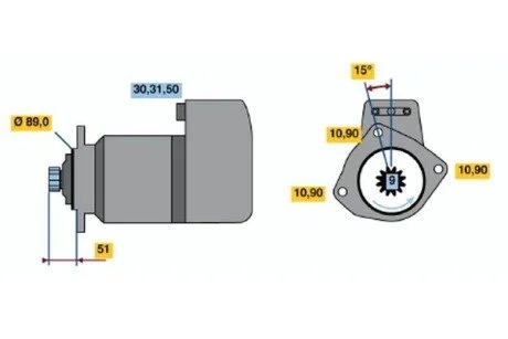 Стартер BOSCH 0 001 418 016