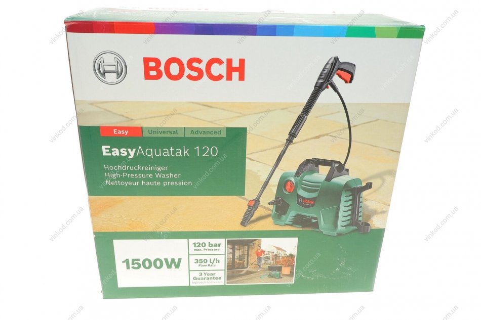Nettoyeur haute pression Bosch EasyAquatak 120 120bar 350l/h 1.5KW