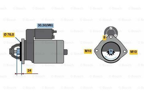 Стартер BOSCH 0 986 022 710 (фото 1)