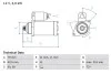 Стартер (12В, 2кВт, відновлений) AUDI A3, Q2, Q3, TT, SEAT ALTEA, ALTEA XL, ATECA, LEON, LEON ST, SKODA KAROQ, KODIAQ I, OCTAVIA II, OCTAVIA III, SUPERB II, SUPERB III, YETI 1.9D-2.5 02.04- 0 986 025 350