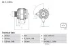 Генератор Audi TT 1.8T 98-06/Seat Alhambra,Cordoba,Ibiza III 1.9TDI/VW Golf IV 1.9TDI, T5, Sharan 1.9TDI BOSCH 0 986 048 530 (фото 1)