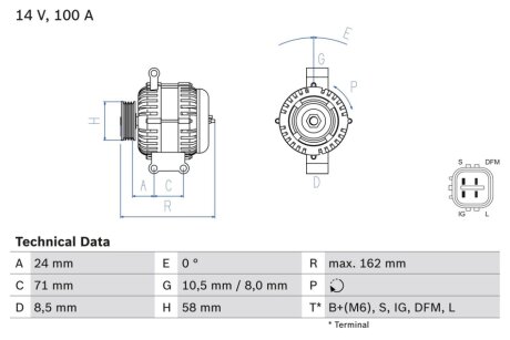 Автозапчасть BOSCH 0986082080