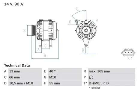 Автозапчасть BOSCH 0986082430