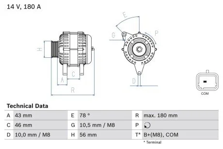 Автозапчасть BOSCH 0986082510