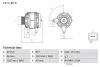 Генератор (14В, 80А, відновлений) CITROEN C2, C2 ENTERPRISE, C3 I, C3 II, C3 PLURIEL, PEUGEOT 207 1.1-1.4LPG 02.02- BOSCH 0 986 082 740 (фото 1)