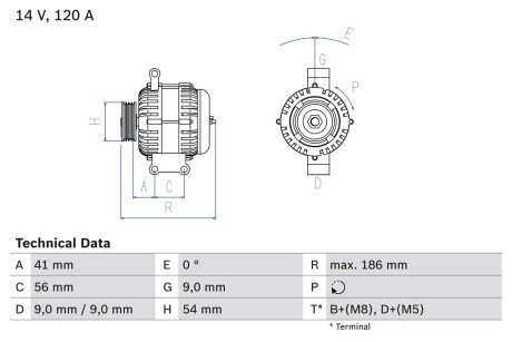 Автозапчасть BOSCH 0986083250