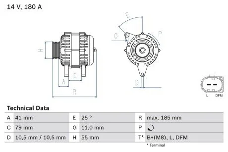 ALTERNATOR REG. BOSCH 0986083940 (фото 1)