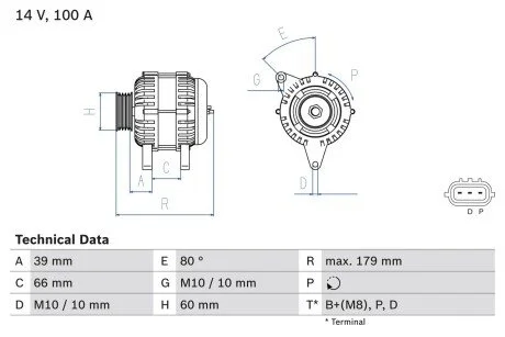 ALTERNATOR REG. BOSCH 0986083970