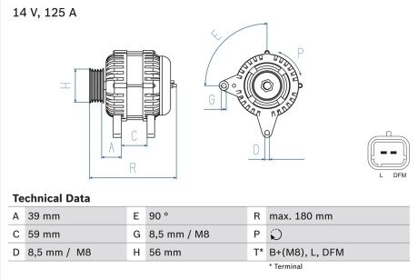 Автозапчасть BOSCH 0986084060