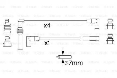 Дроти запалення, набір BOSCH 0986356884