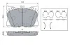 Гальмівні колодки, дискові BOSCH 0986424335 (фото 1)