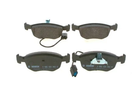 Гальмівні колодки, дискове гальмо (набір) BOSCH 0986424352