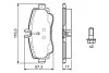 Колодки гальмівні дискові BOSCH 0 986 424 470 (фото 2)