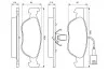 Гальмівні колодки, дискові BOSCH 0 986 424 593 (фото 7)