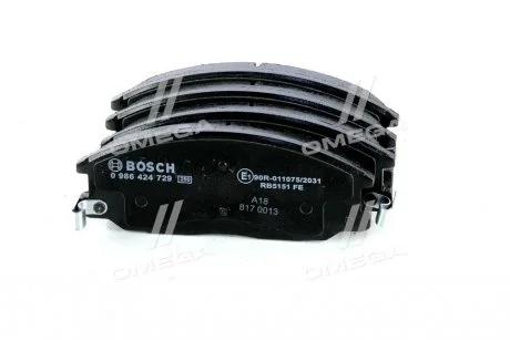 Тормозные колодки дисковые BOSCH 0 986 424 729
