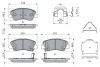 Гальмівні колодки, дискові BOSCH 0986424951 (фото 5)