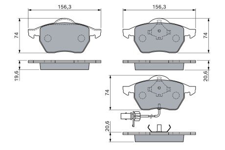 KLOCKI HAM. FORD GALAXY [VY] BOSCH 0986460118