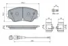 ДИСКОВІ КОЛОДКИ BOSCH 0 986 460 162 0986460162