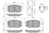 ДИСКОВІ КОЛОДКИ BOSCH 0 986 460 164 0986460164